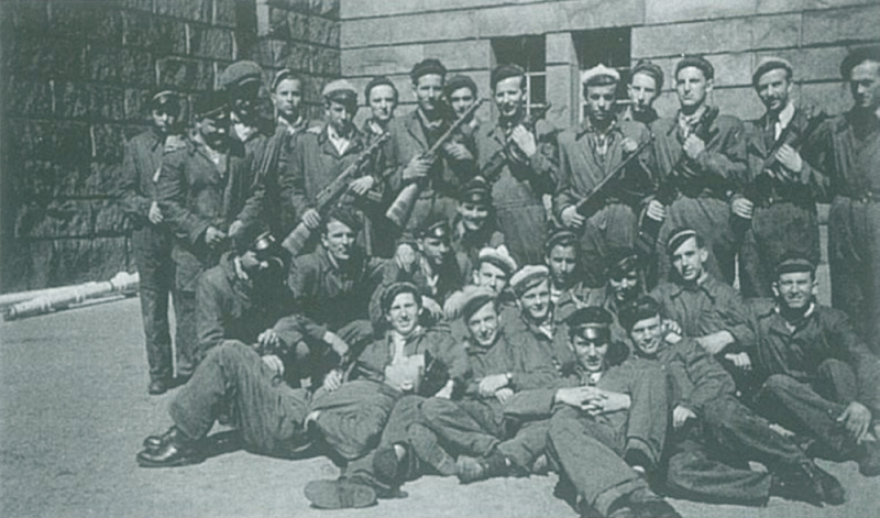 Nasza kompania w czasie zajęć w studium wojskowym